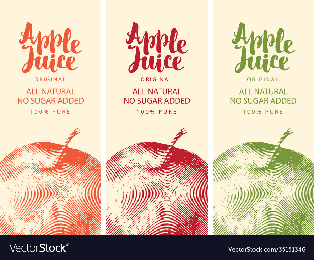 labels-for-apple-juice-with-apple-and-inscription-vector-image