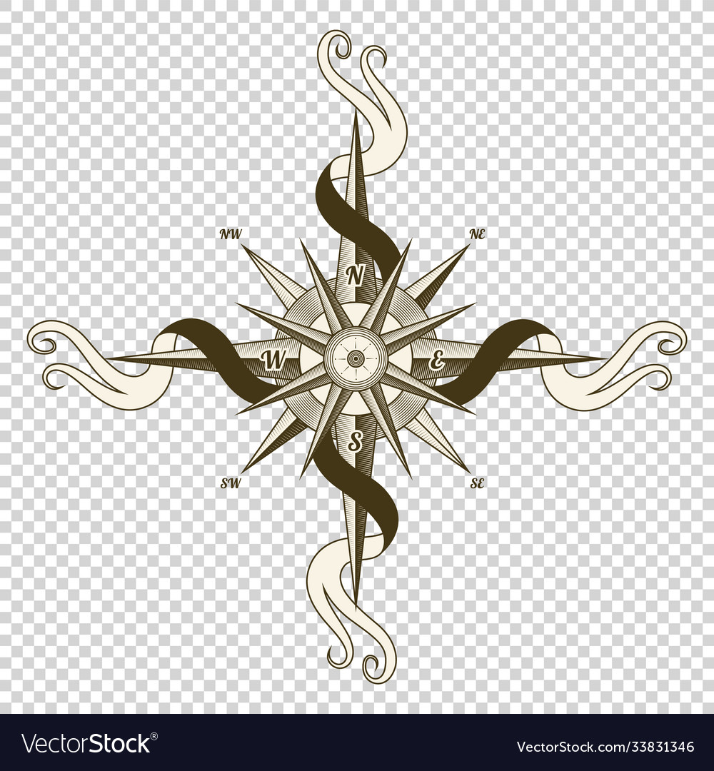 Nautical Compass Vector Art PNG Images