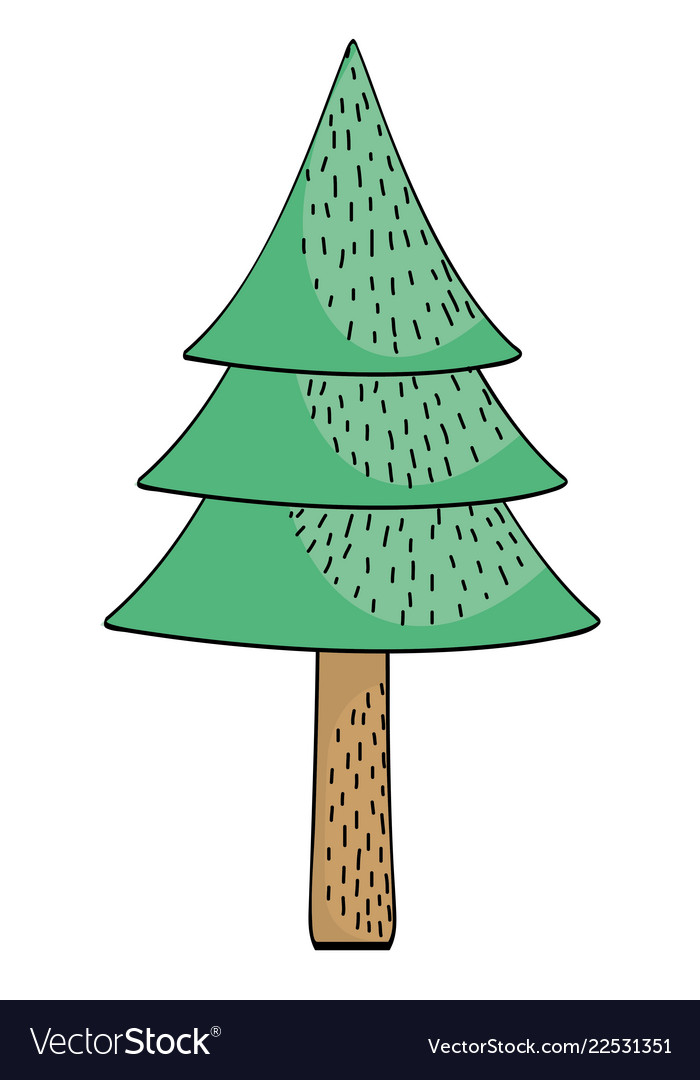 pine trees cartoon