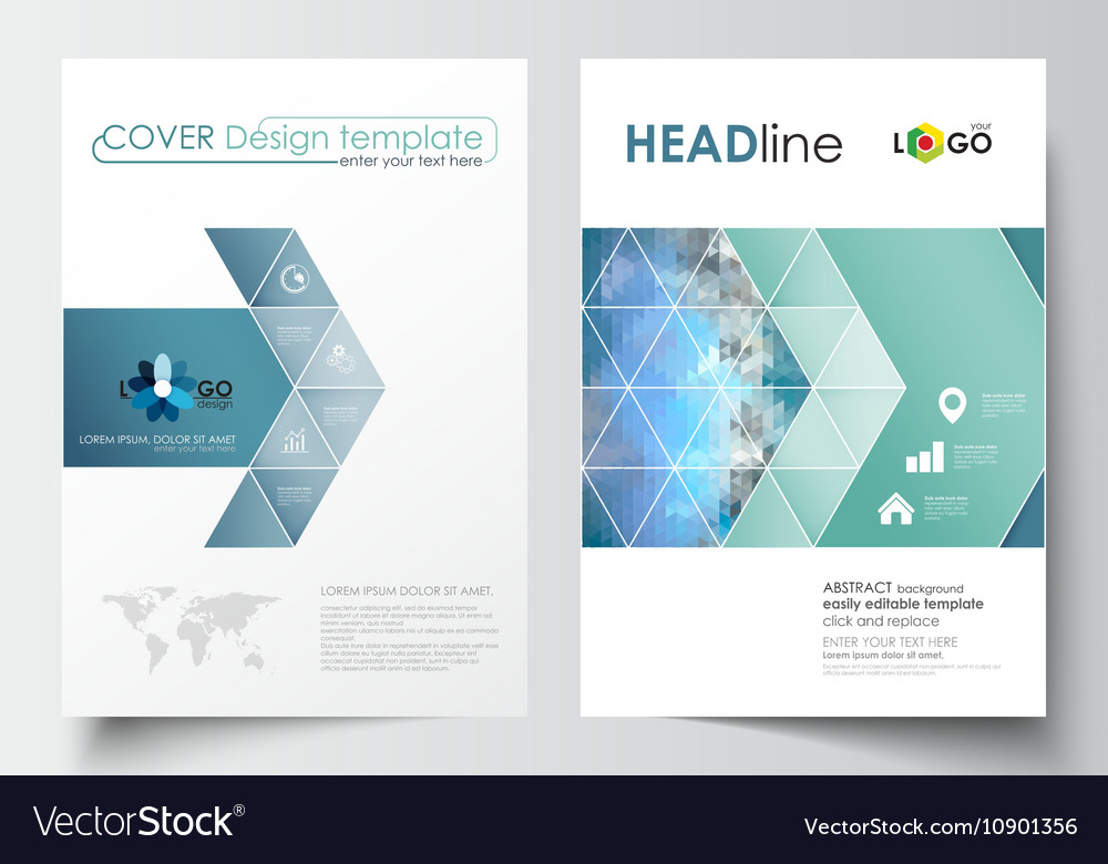 Business templates for brochure magazine flyer Vector Image