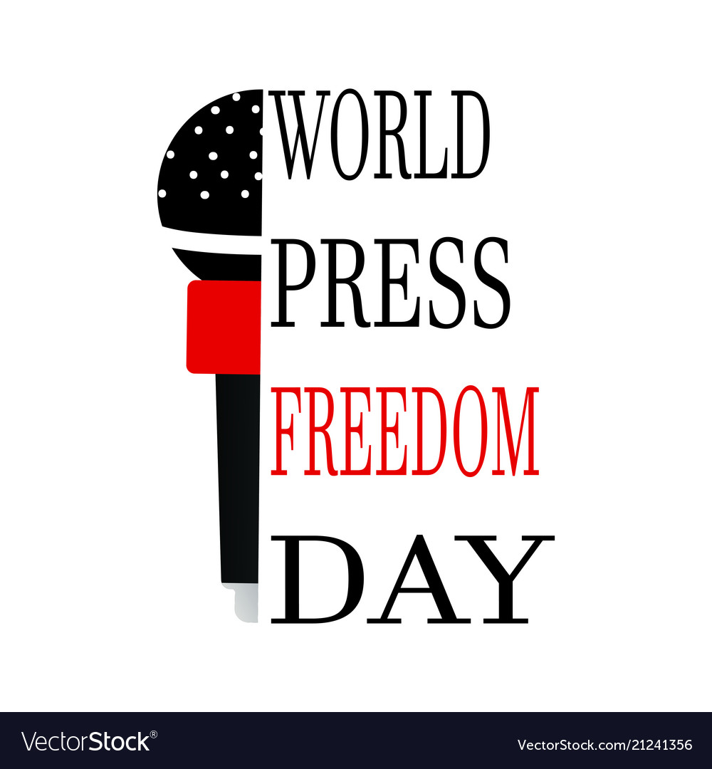 World press freedom day Royalty Free Vector Image