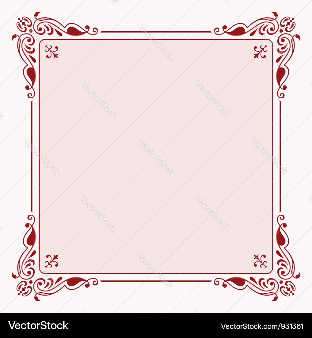 Elegant frame Royalty Free Vector Image - VectorStock