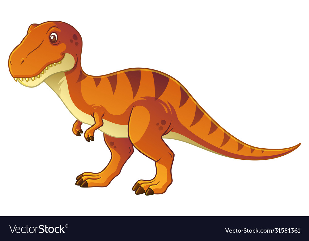 Tyrannosaurus Rex Cartoon Royalty Free Vector Image