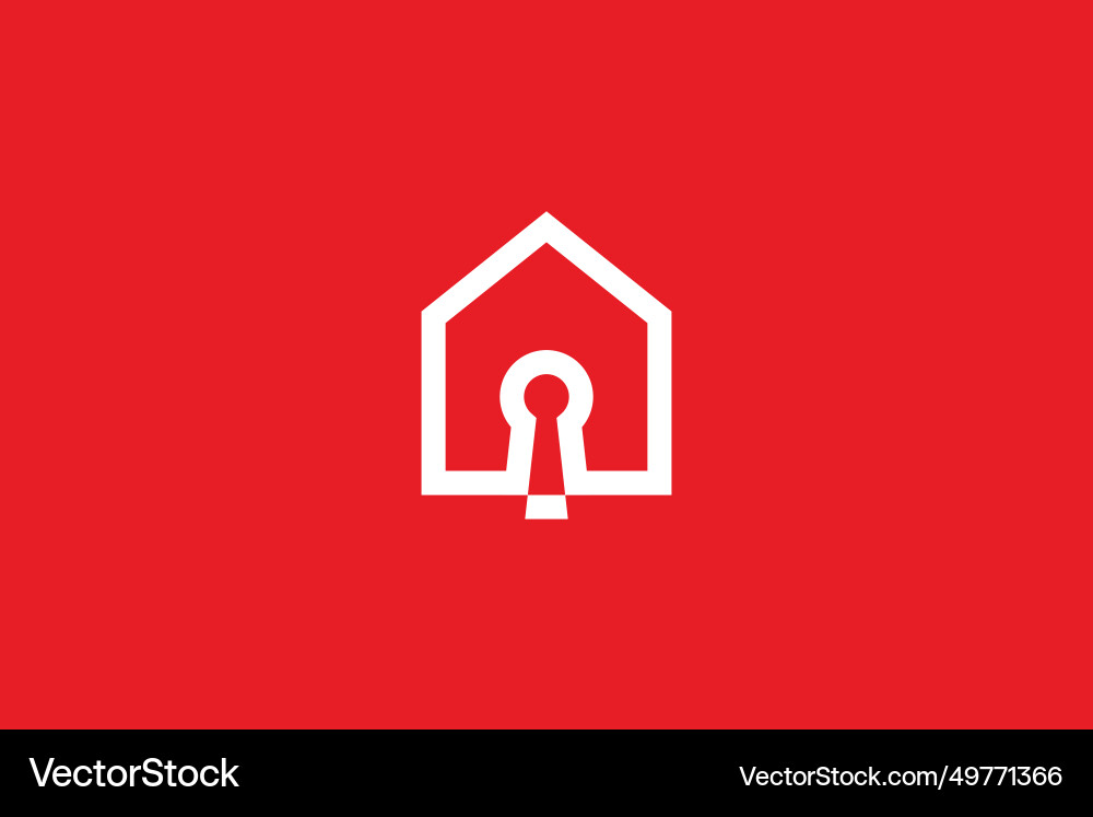 Home security logo Royalty Free Vector Image - VectorStock