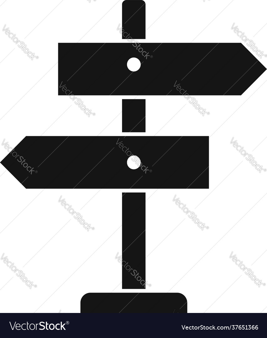 Sign Board Icon Simple Style Royalty Free Vector Image