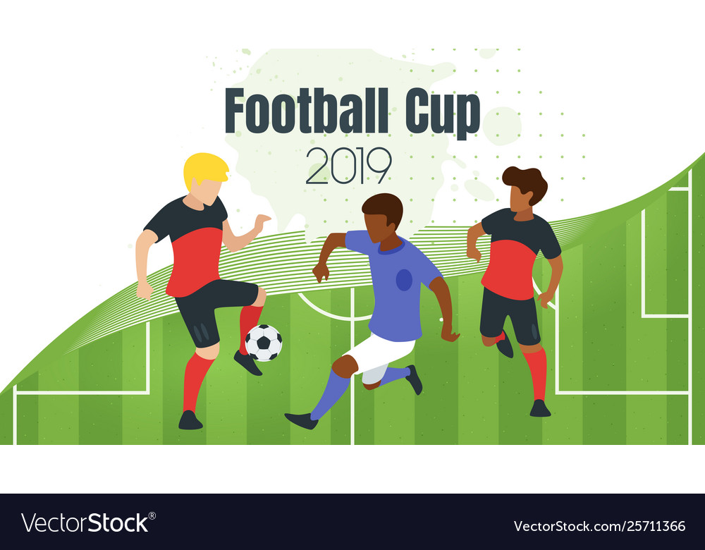 Soccer championship design element Royalty Free Vector Image