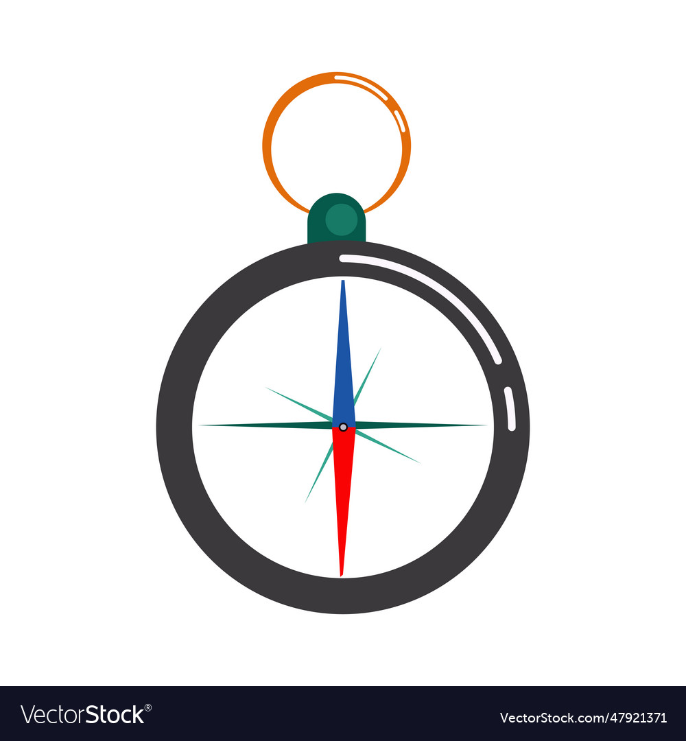 Compass device equipment Royalty Free Vector Image