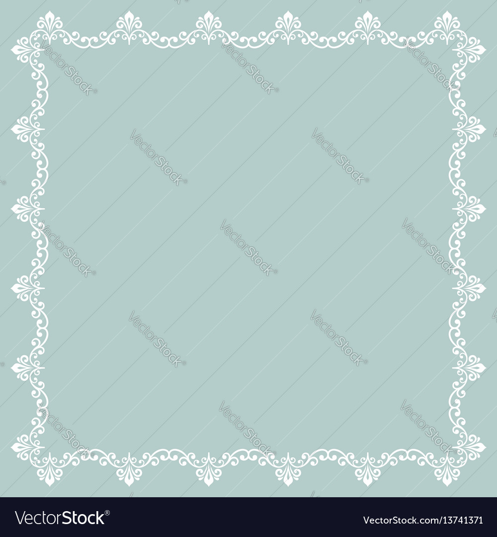 Floral fine frame Royalty Free Vector Image - VectorStock