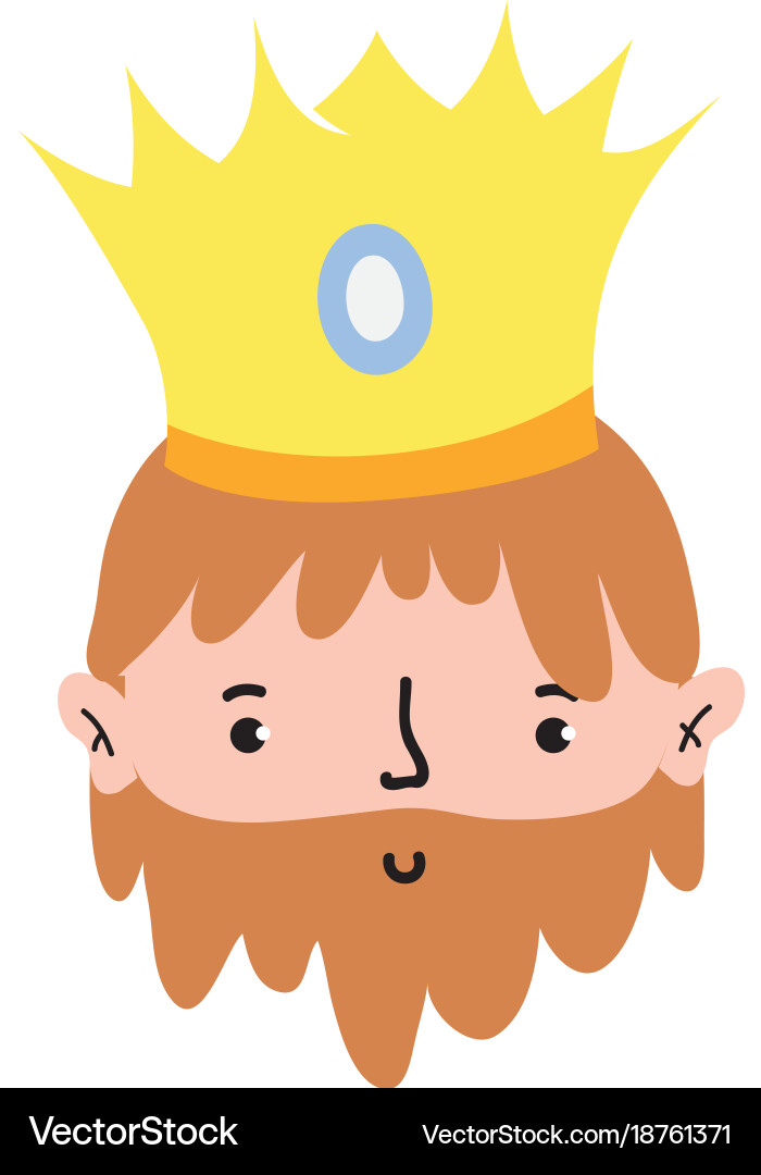 Isolated king design Royalty Free Vector Image