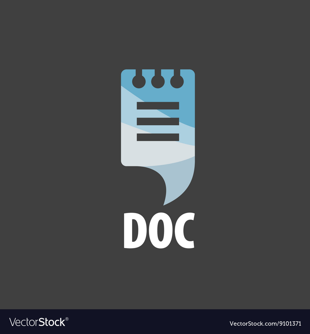 Logo document Royalty Free Vector Image - VectorStock