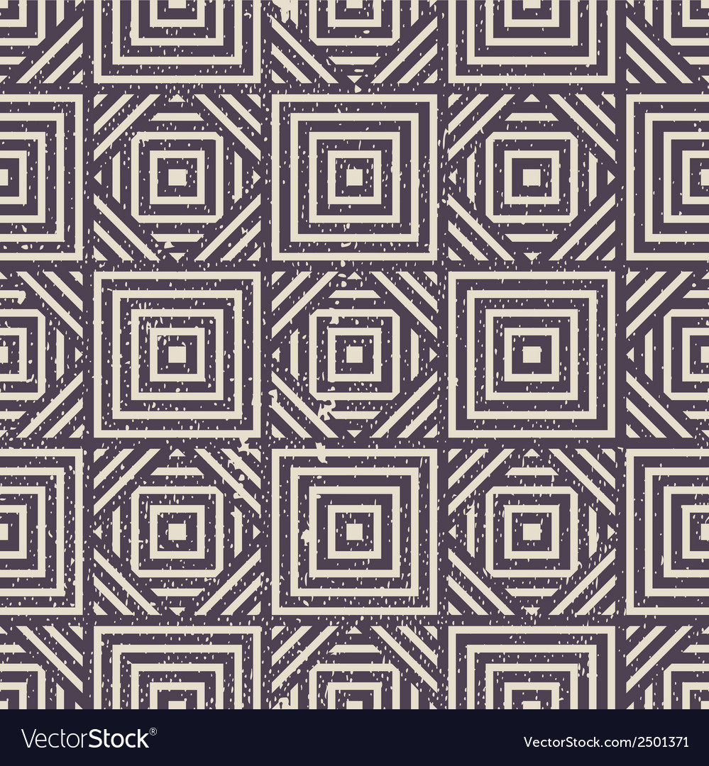 Old geometric seamless pattern vintage repeat Vector Image