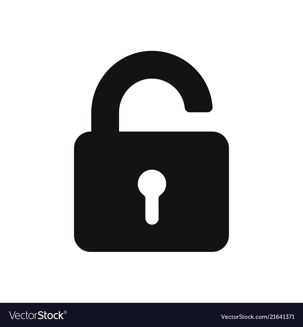 Padlock Icon Royalty Free Vector Image Vectorstock