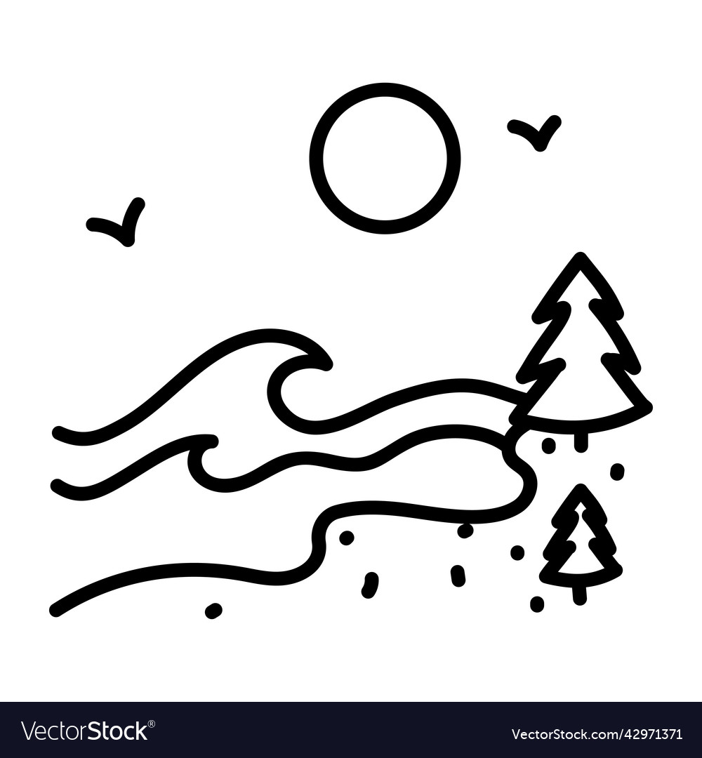 River Royalty Free Vector Image - VectorStock