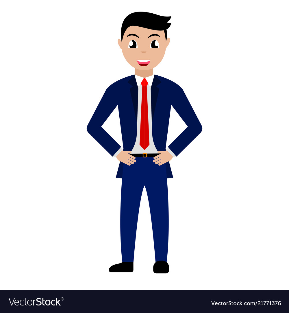 Cartoon Businessman Character Royalty Free Vector Image