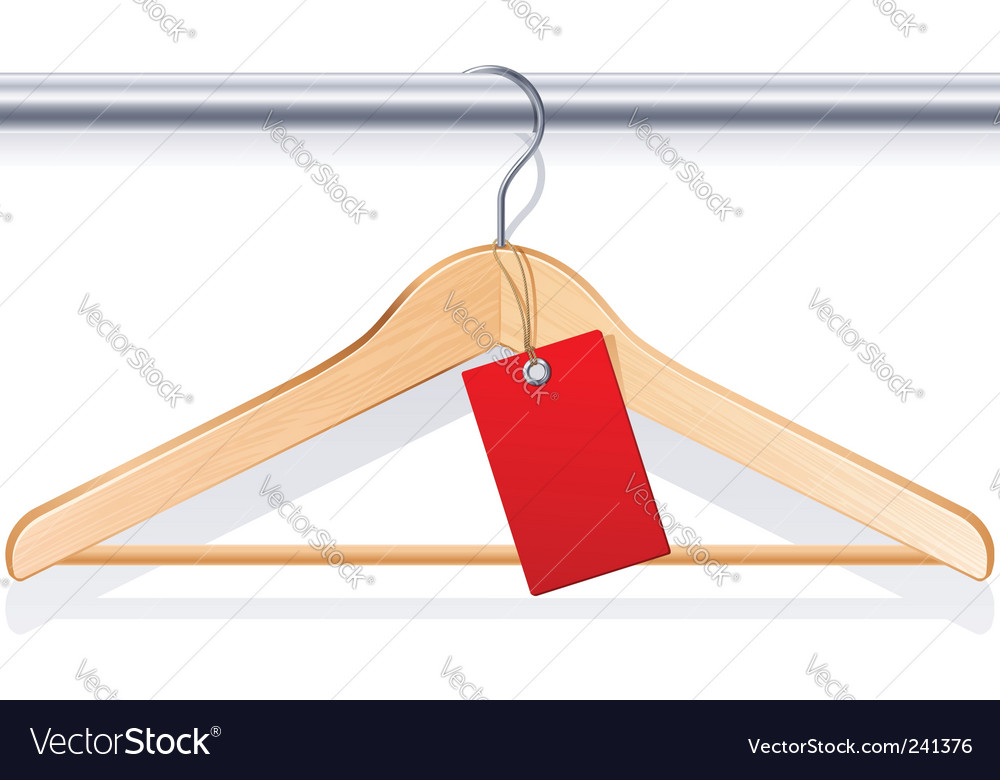 Clothing hanger Royalty Free Vector Image - VectorStock