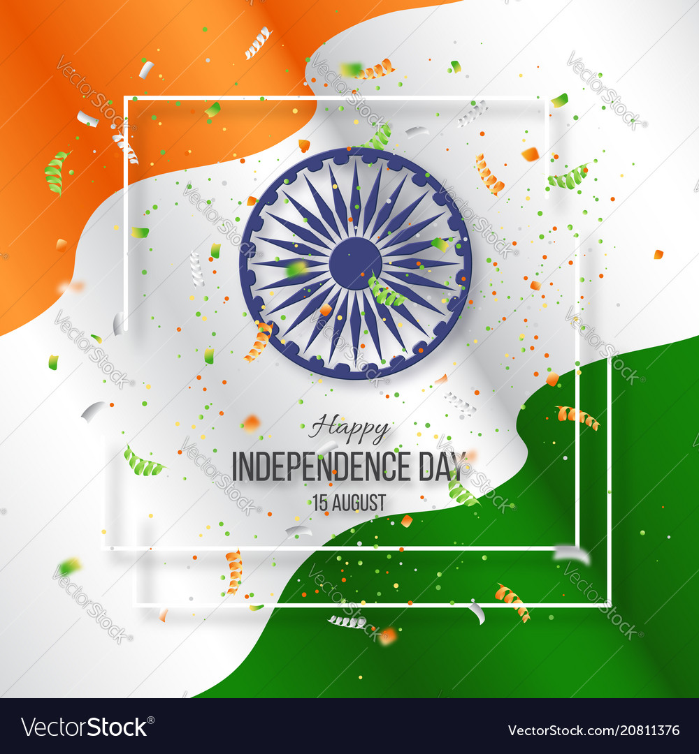 Indian independence day holiday background Vector Image