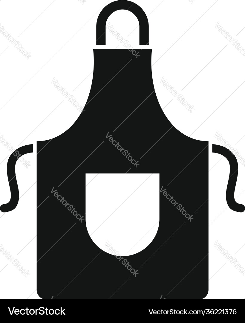 Kitchen apron icon simple style Royalty Free Vector Image