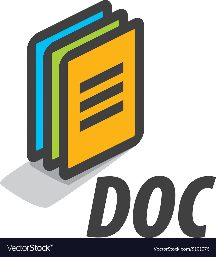 Logo document Royalty Free Vector Image - VectorStock