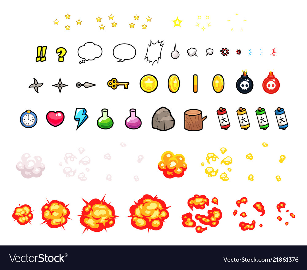 Miscellaneous items game sprites