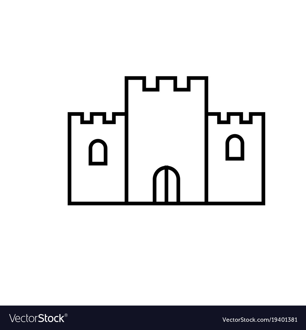 Castle icon Royalty Free Vector Image - VectorStock