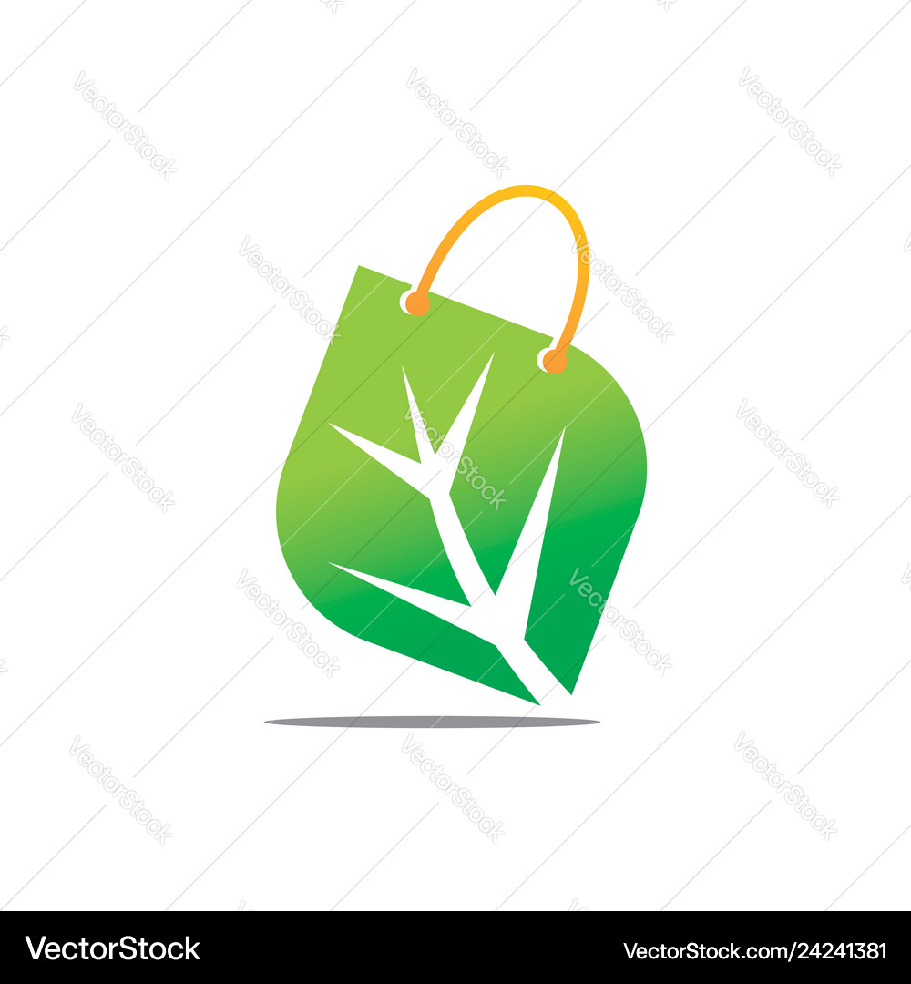 Leaf logo design template set Royalty Free Vector Image