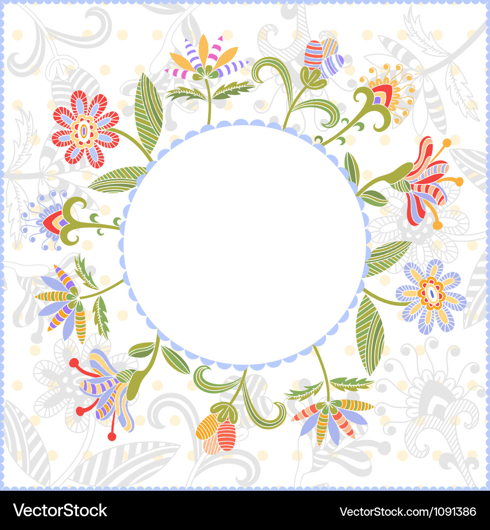 Background with flowers Royalty Free Vector Image