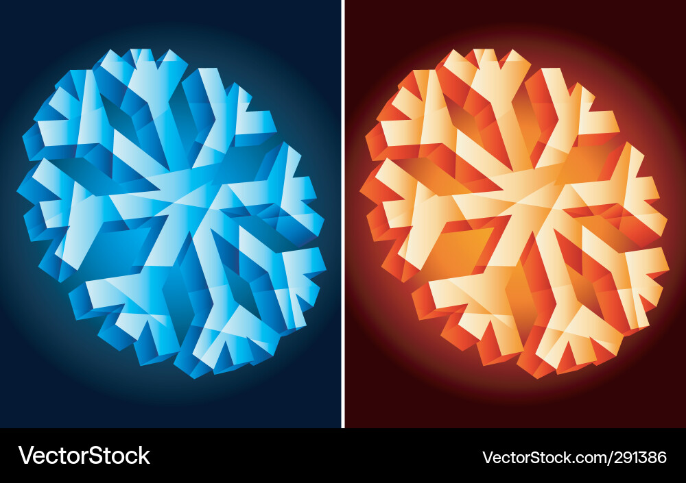 Snowflakes Royalty Free Vector Image - VectorStock