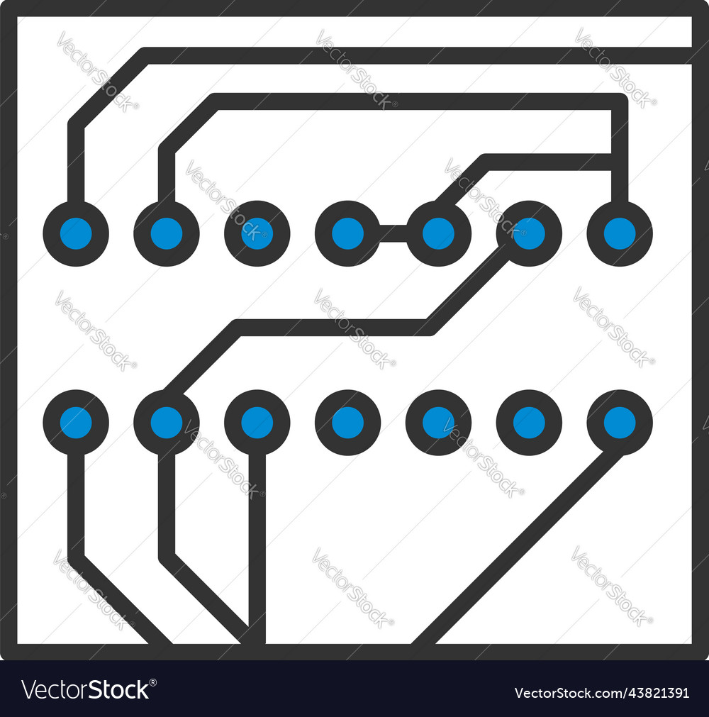 Circuit board icon Royalty Free Vector Image VectorStock