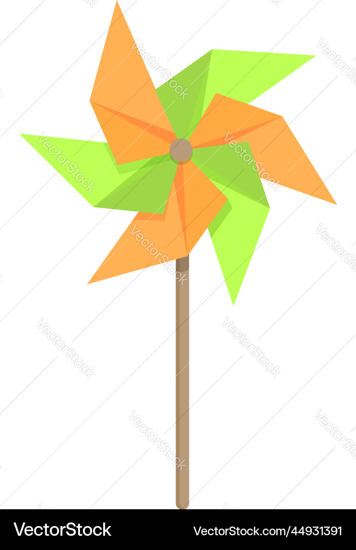 Fan icon cartoon paper vane Royalty Free Vector Image