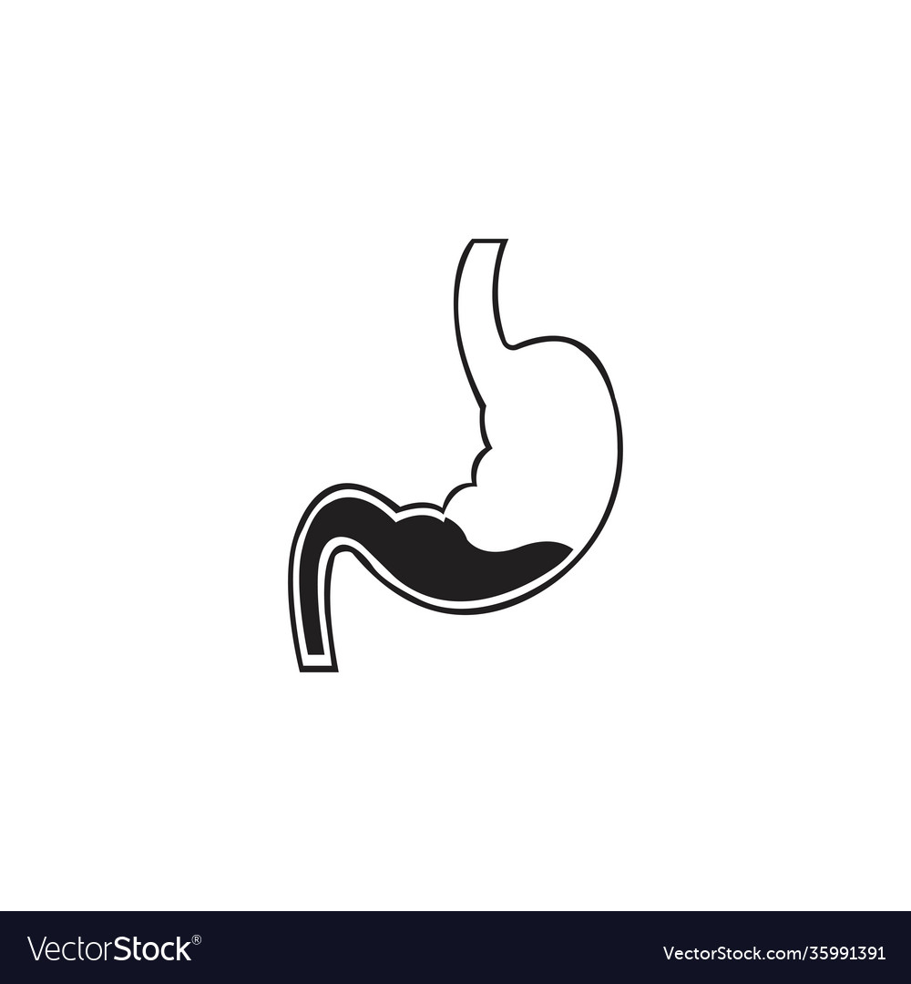 Stomach icon template Royalty Free Vector Image