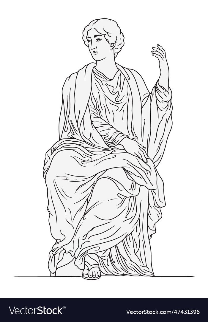 Ancient Greek People Royalty Free Vector Image