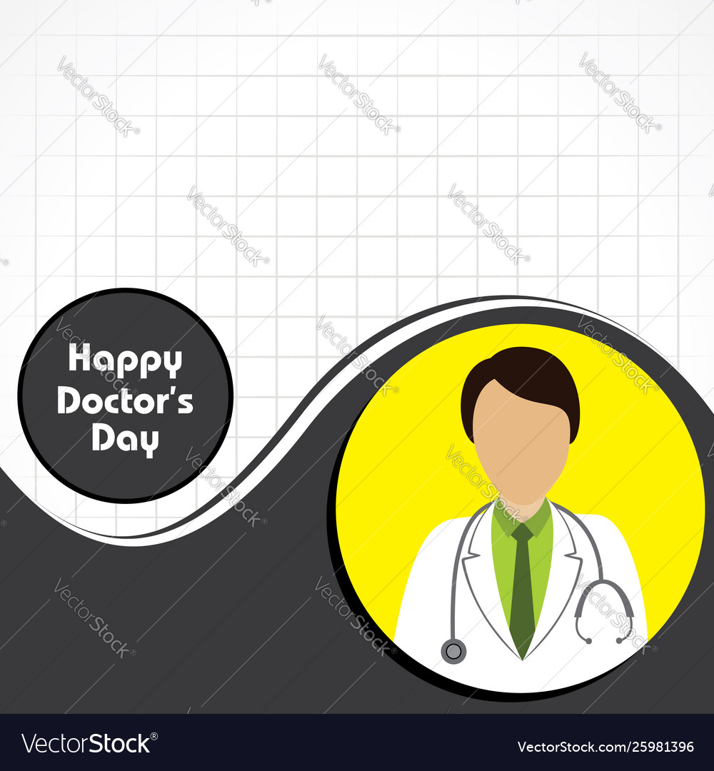 Happy Doctors Day 1 July Stock Royalty Free Vector Image Happy Doctors Day 1 July Stock Royalty Free Vector Image