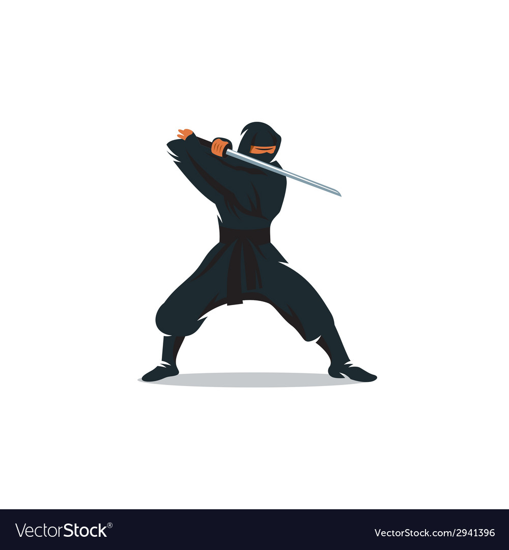 Ninja sign Royalty Free Vector Image - VectorStock