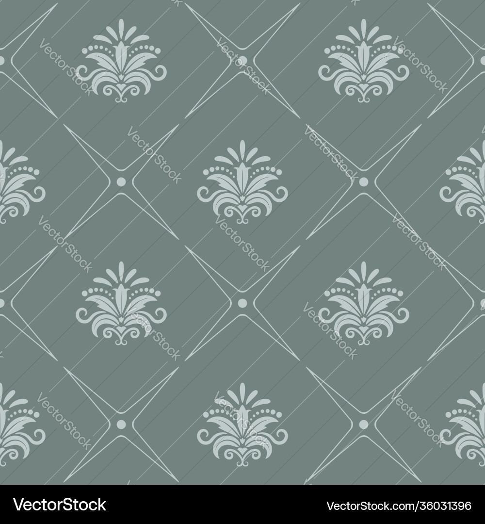 Vintage pattern seamless baroque style Royalty Free Vector