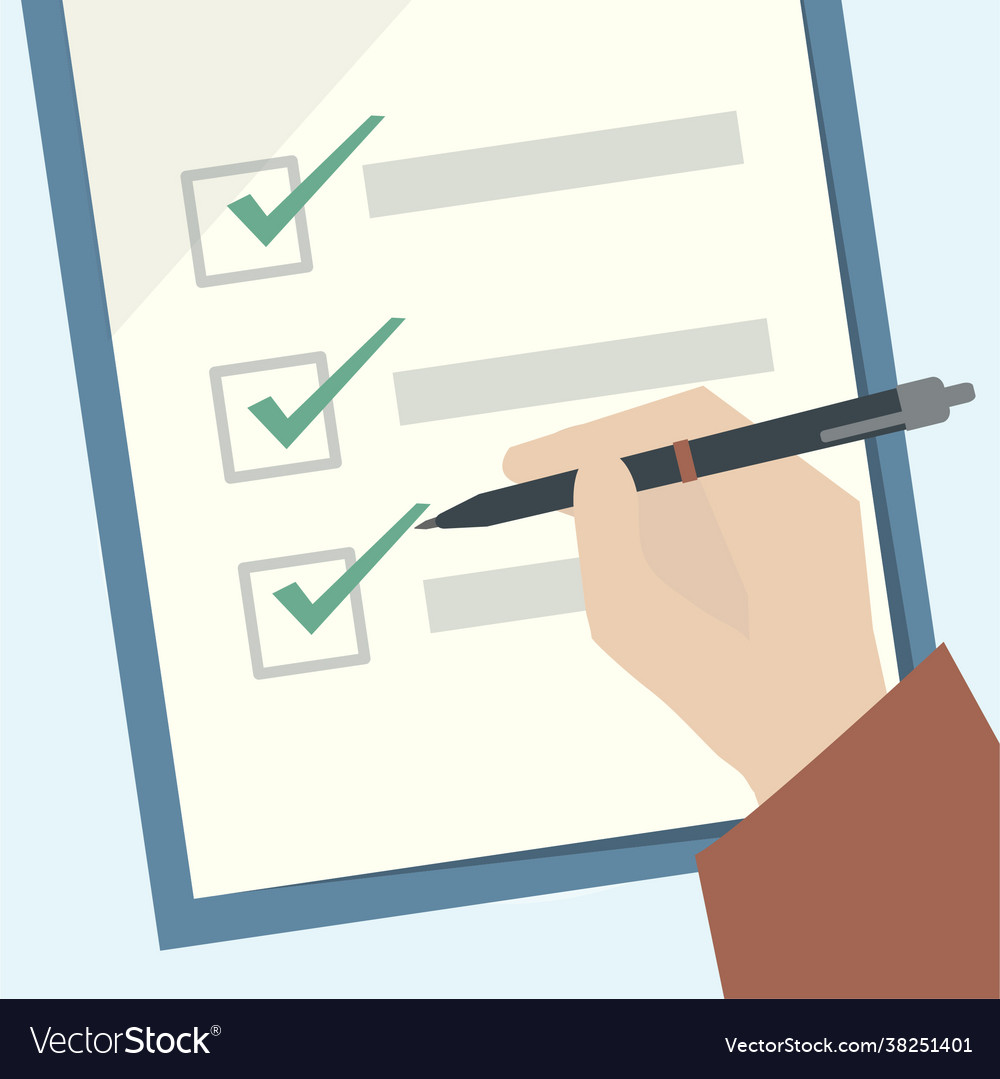 A checklist clipboard Royalty Free Vector Image