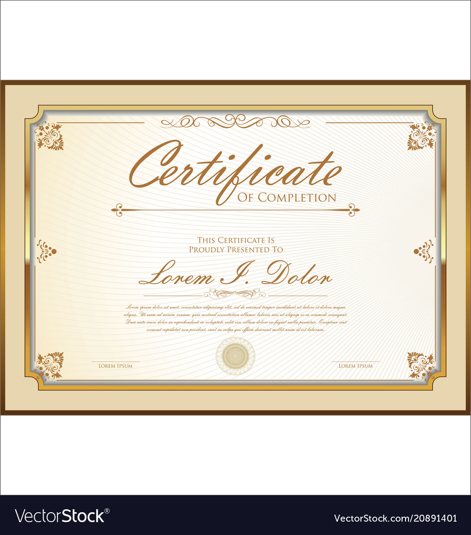 Certificate 03 Royalty Free Vector Image - VectorStock