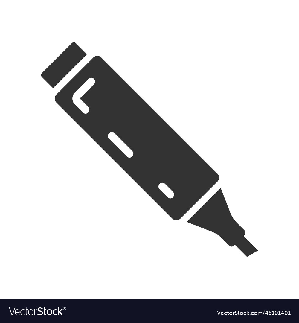 Highlight marker pen icon Royalty Free Vector Image