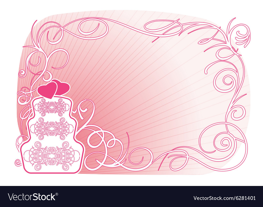 Wedding cake Royalty Free Vector Image - VectorStock