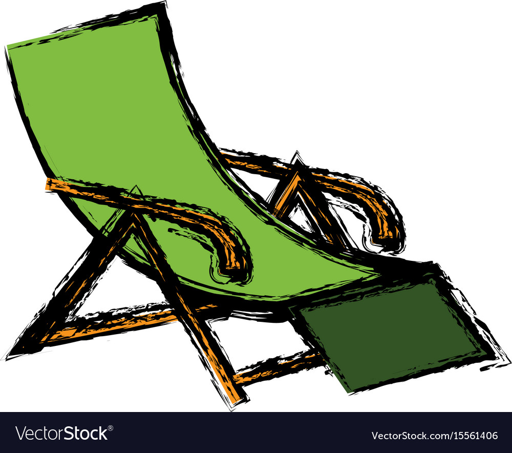 Beach chair icon