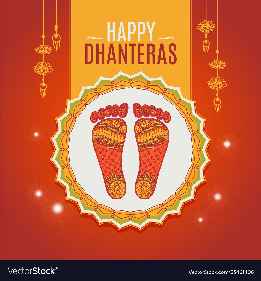 Happy dhanteras poster or banner for indian diwali