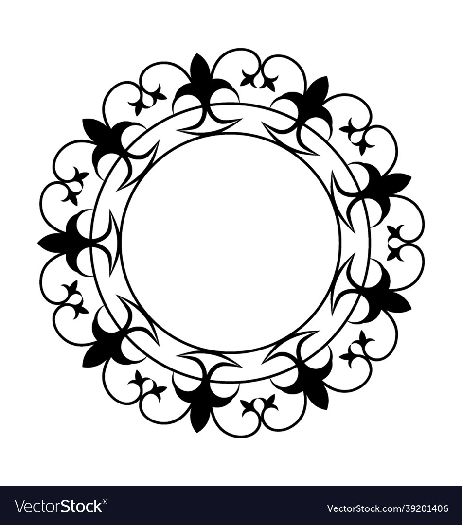 Mirror frame Royalty Free Vector Image - VectorStock