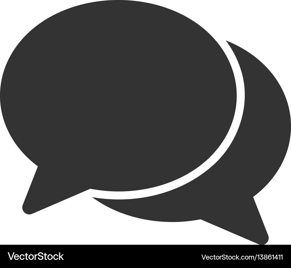 Chat flat icon Royalty Free Vector Image - VectorStock