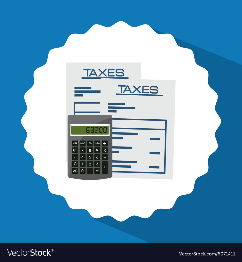 Taxes concept Royalty Free Vector Image - VectorStock