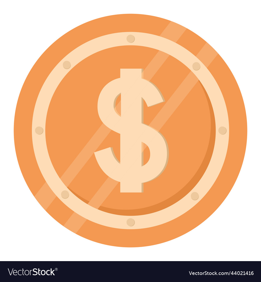 Bright coin design Royalty Free Vector Image - VectorStock