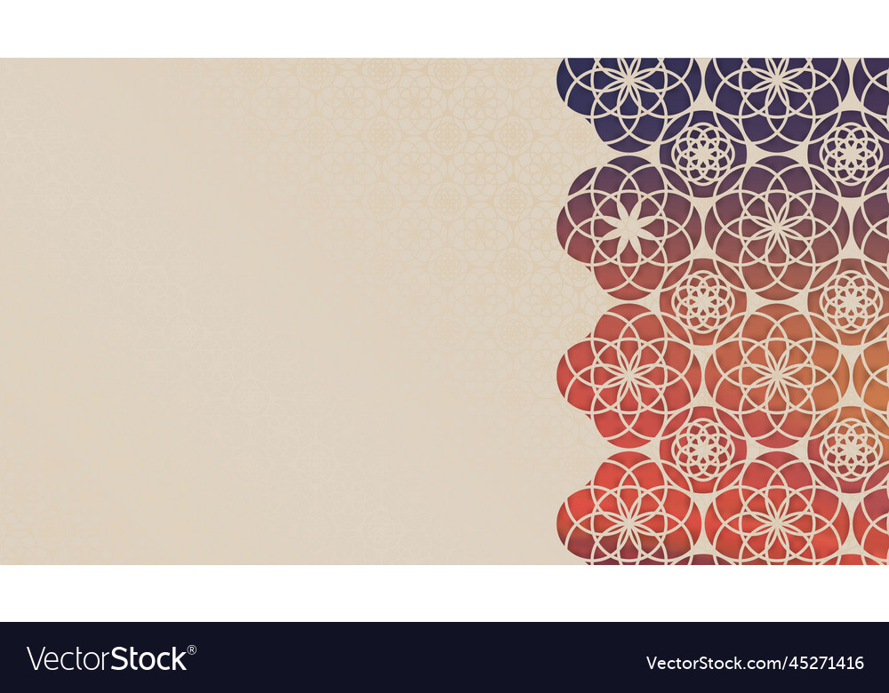 Islamic background ornamentarabic pattern vector image Islamic background ornamentarabic pattern