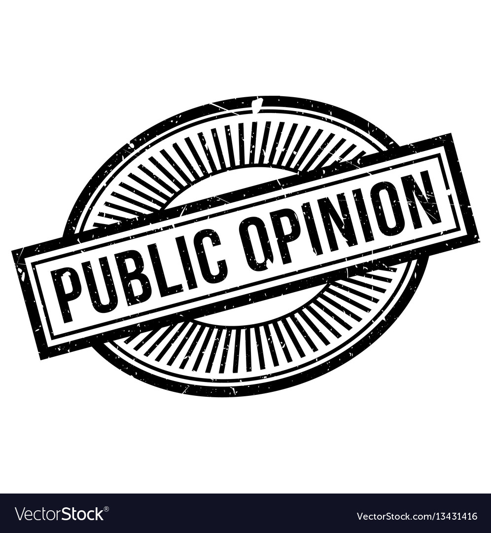 Public opinion rubber stamp Royalty Free Vector Image