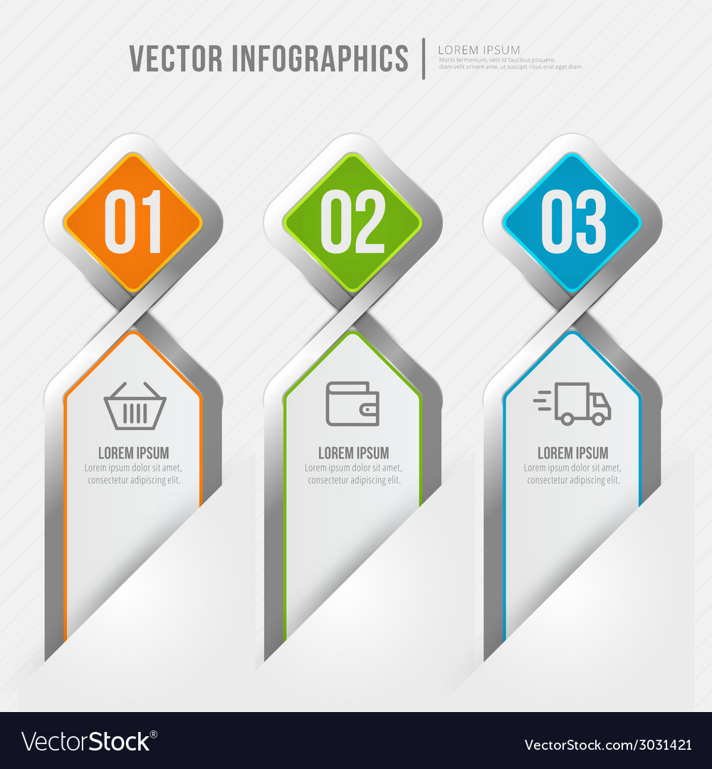 Abstract infographic design workflow layout Vector Image