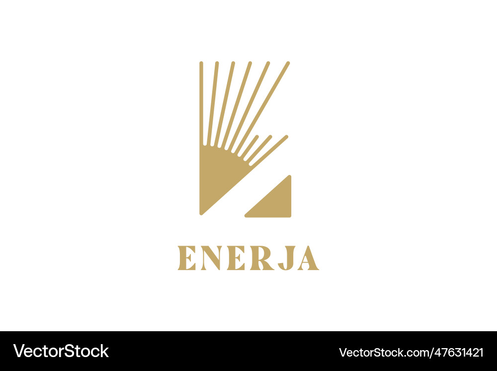 Energy logo design e letter logotype Royalty Free Vector