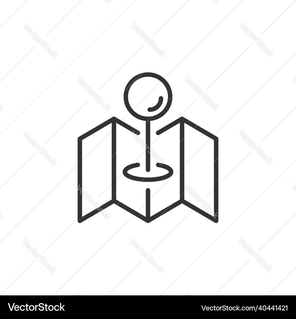 Map pin icon in flat style gps navigation Vector Image