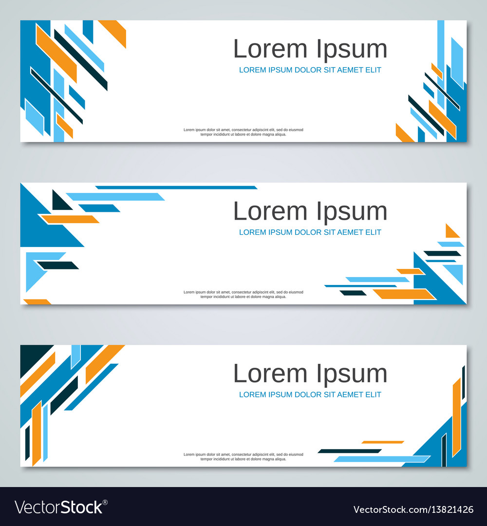abstract colorful banners templates banners templates
